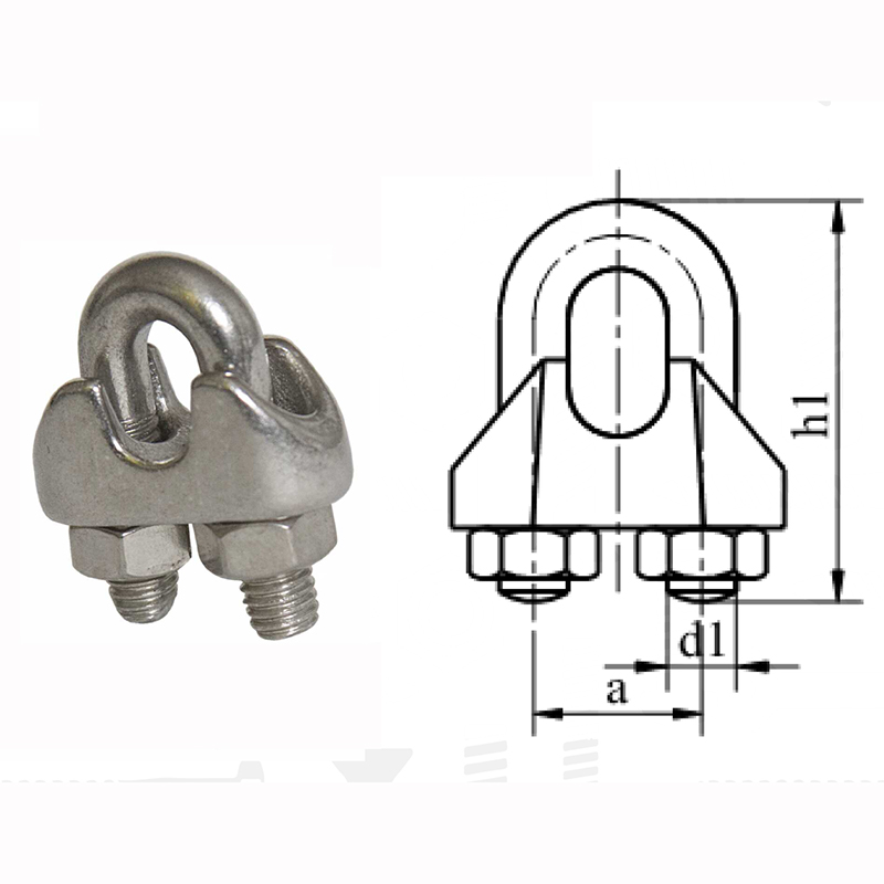 Затискач для каната D.22 мм, цинк